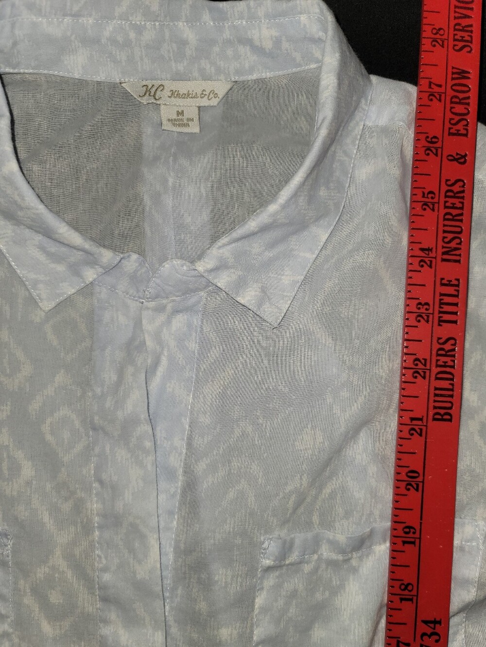 Khakis & Co. Button-Up With Subtle Ikat Pattern - Picture 6 of 10